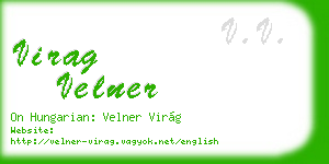 virag velner business card